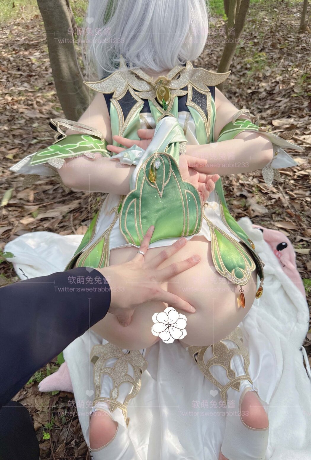 Coser@软萌兔兔酱 – COS草神纳西妲 水晶棒玩弄娇嫩菊花小骚穴 水嫩一线天白虎嫩B
