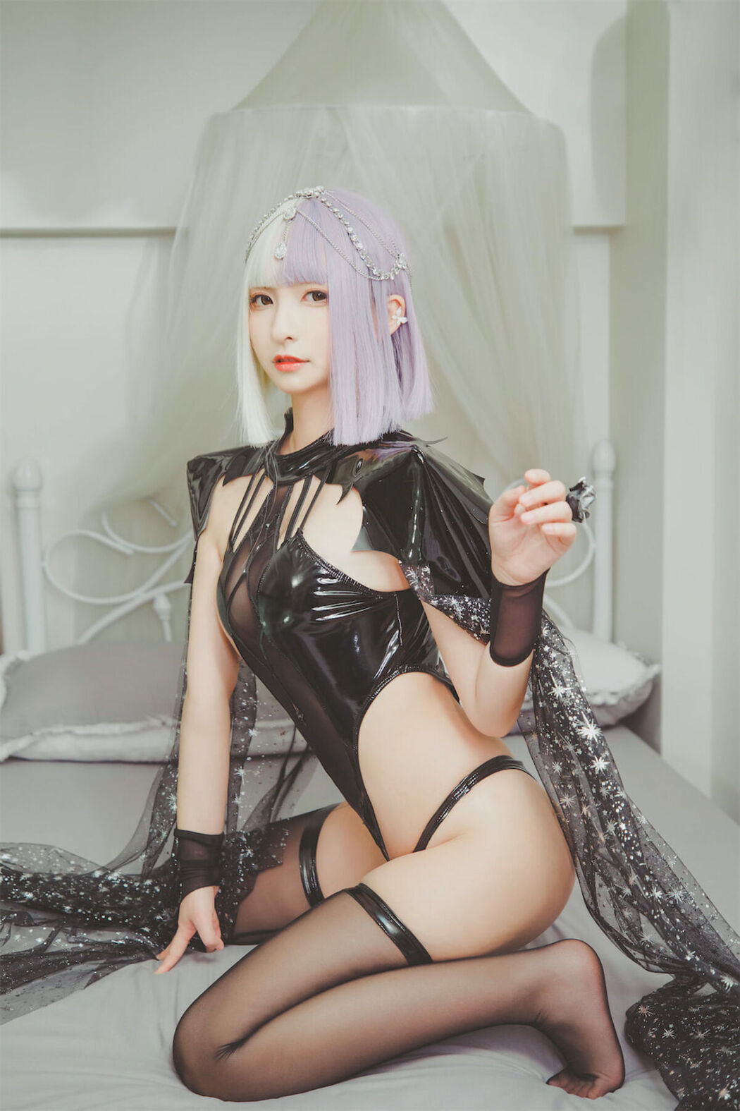 Coser@神楽坂真冬 Vol.082 绝对企画-黑白丝 柔らかい永遠 Part3
