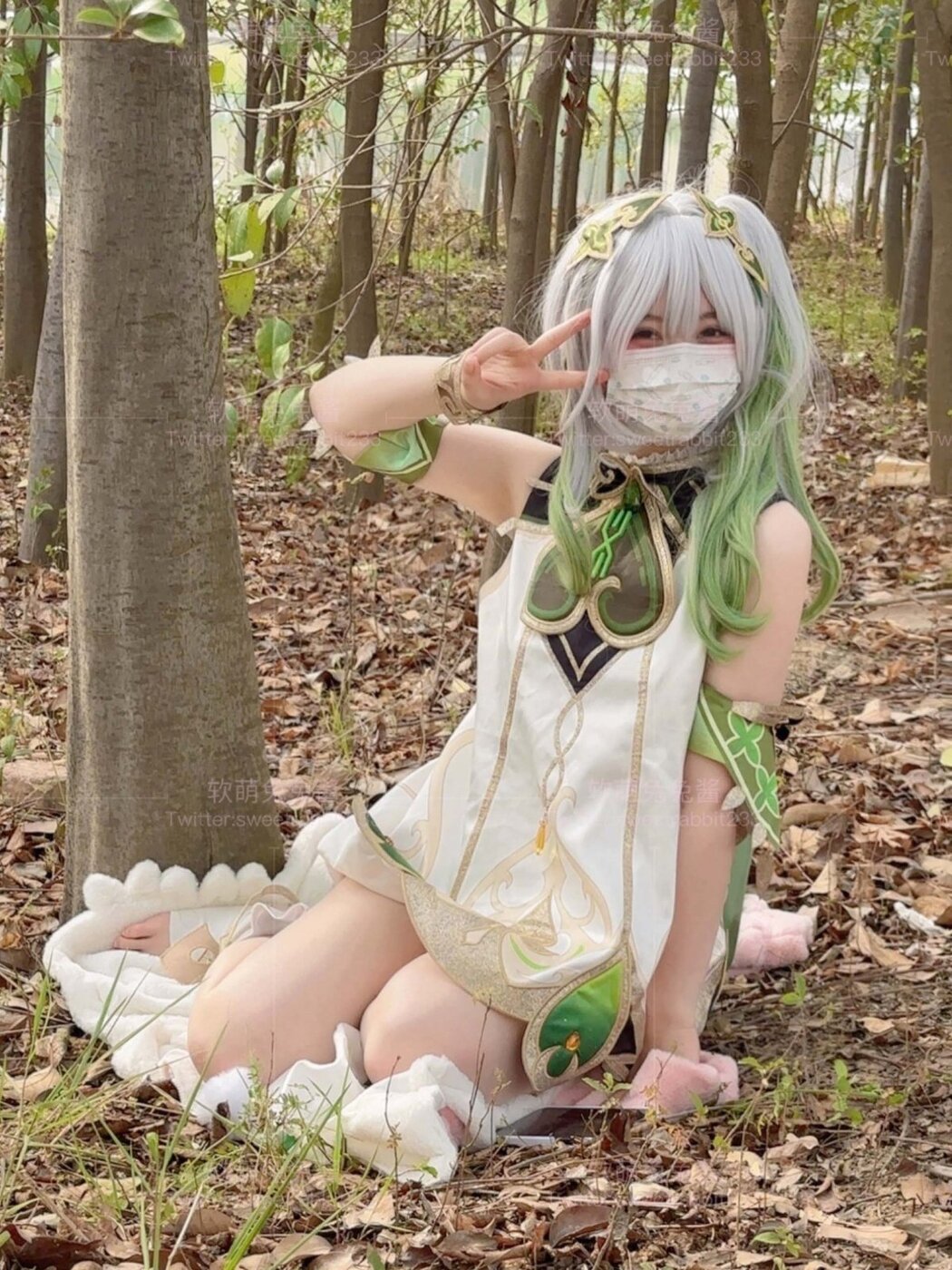 Coser@软萌兔兔酱 – COS草神纳西妲 水晶棒玩弄娇嫩菊花小骚穴 水嫩一线天白虎嫩B