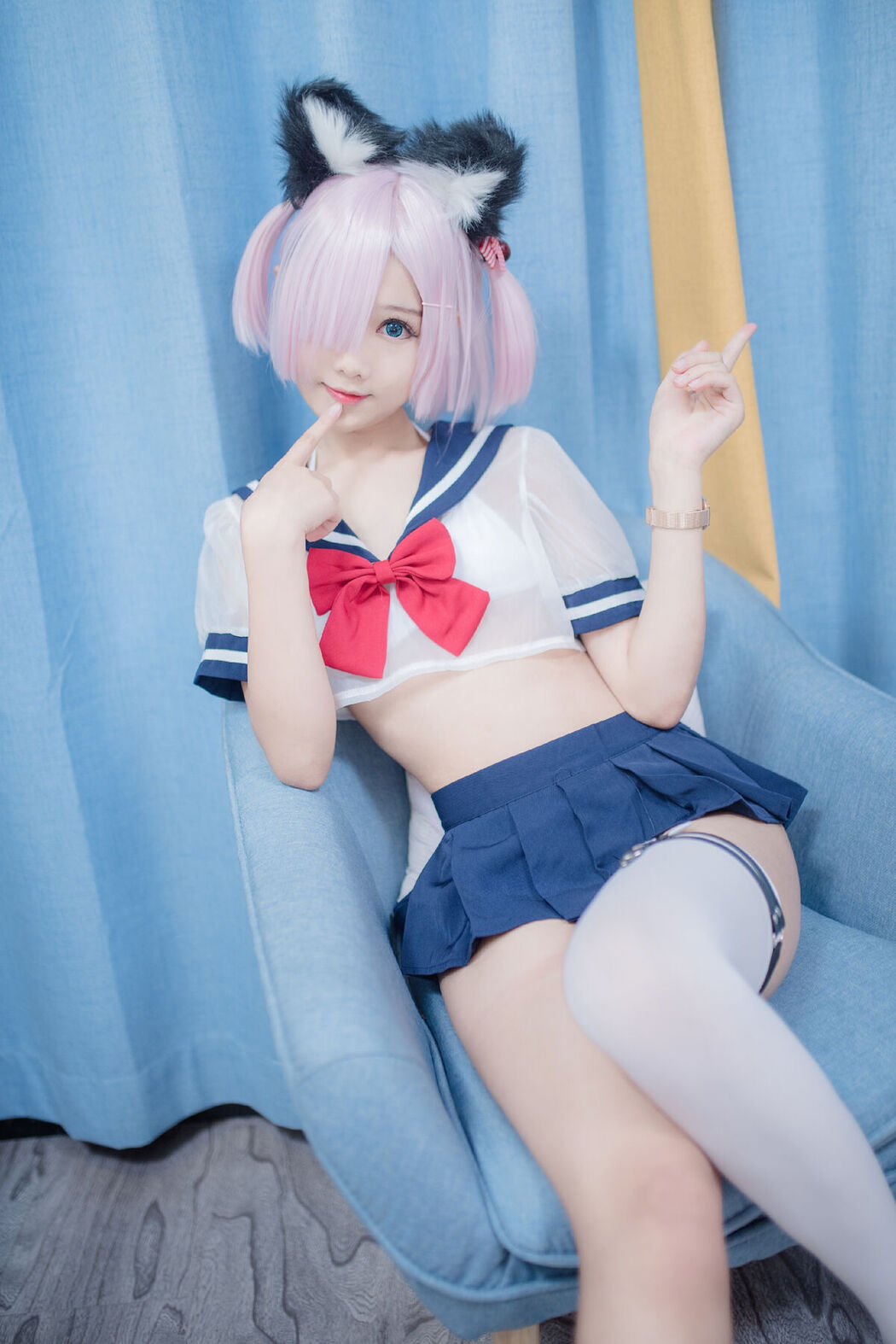 Coser@羽天shine – 猫耳JK