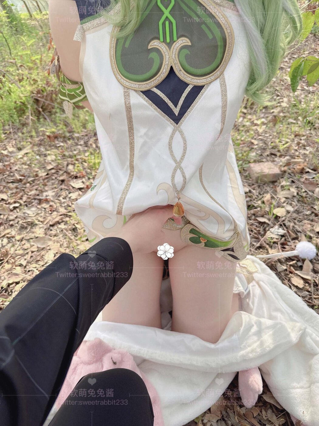 Coser@软萌兔兔酱 – COS草神纳西妲 水晶棒玩弄娇嫩菊花小骚穴 水嫩一线天白虎嫩B