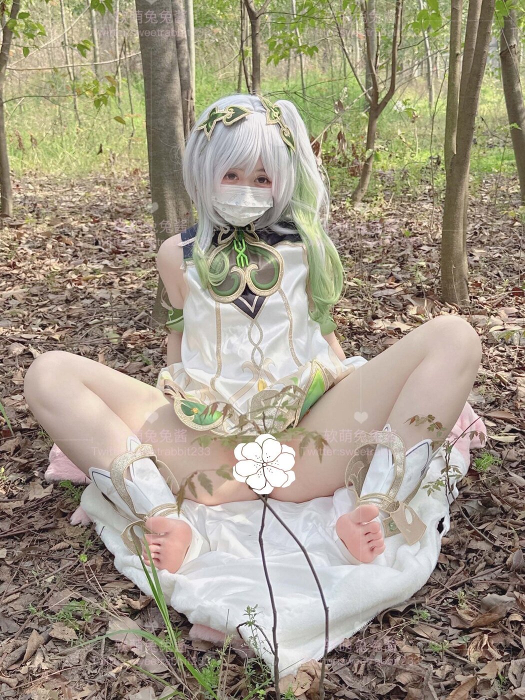 Coser@软萌兔兔酱 – COS草神纳西妲 水晶棒玩弄娇嫩菊花小骚穴 水嫩一线天白虎嫩B