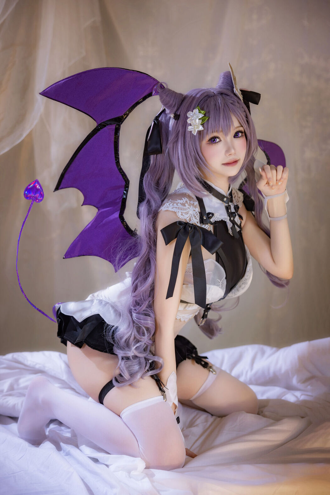 Coser@雪晴Astra &#8211; 刻晴恶魔拘束睡衣
