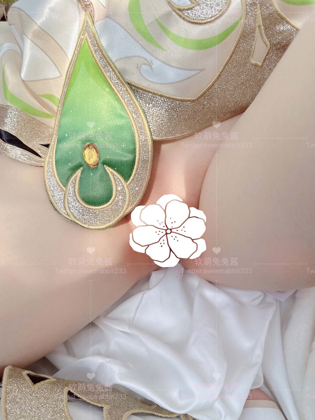 Coser@软萌兔兔酱 – COS草神纳西妲 水晶棒玩弄娇嫩菊花小骚穴 水嫩一线天白虎嫩B