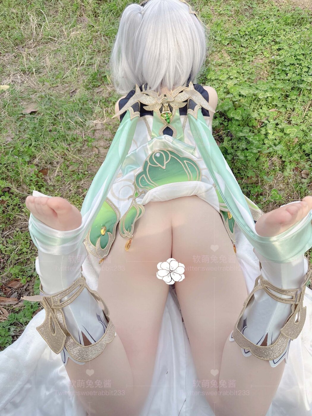 Coser@软萌兔兔酱 – COS草神纳西妲 水晶棒玩弄娇嫩菊花小骚穴 水嫩一线天白虎嫩B