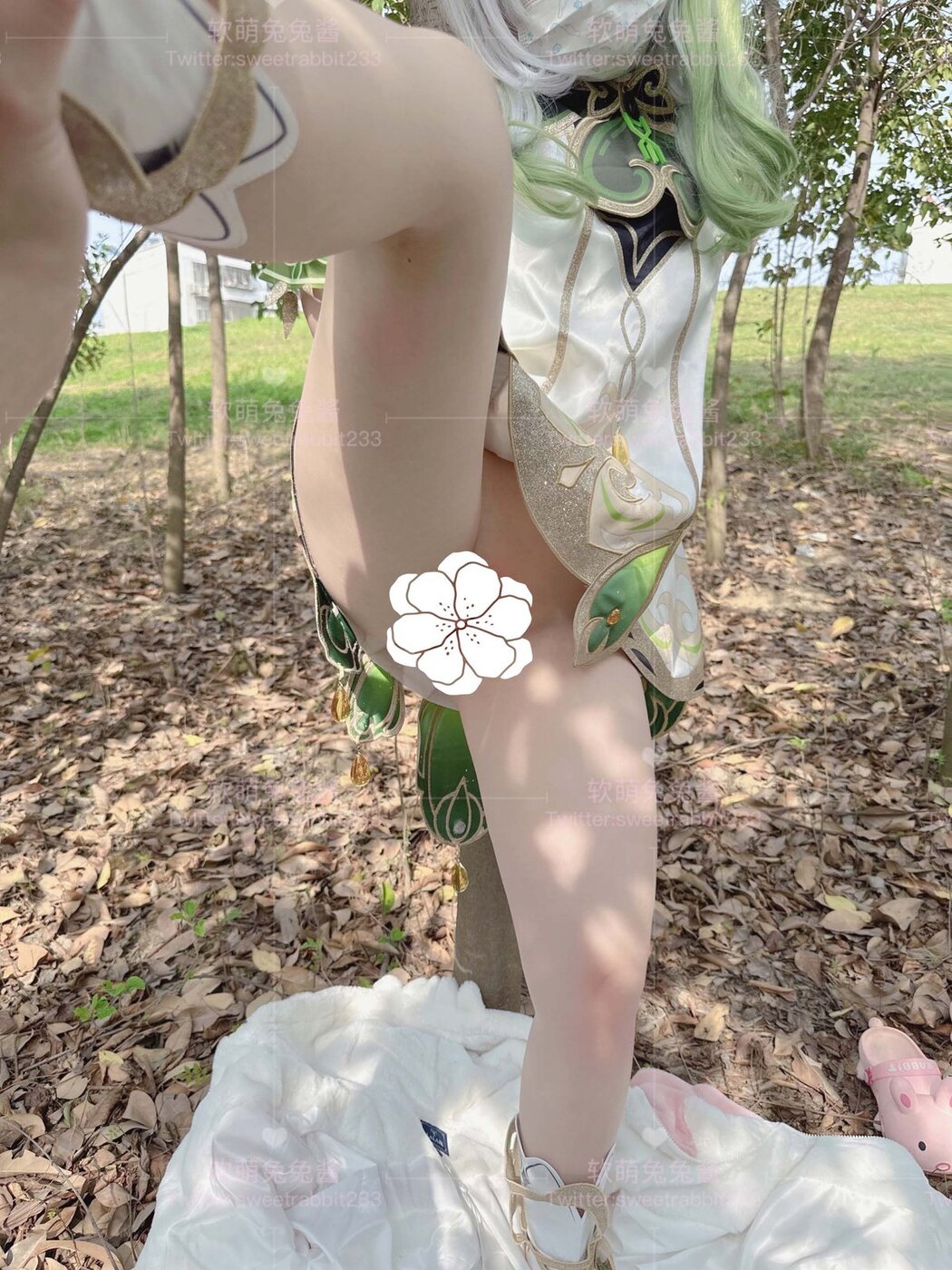 Coser@软萌兔兔酱 – COS草神纳西妲 水晶棒玩弄娇嫩菊花小骚穴 水嫩一线天白虎嫩B