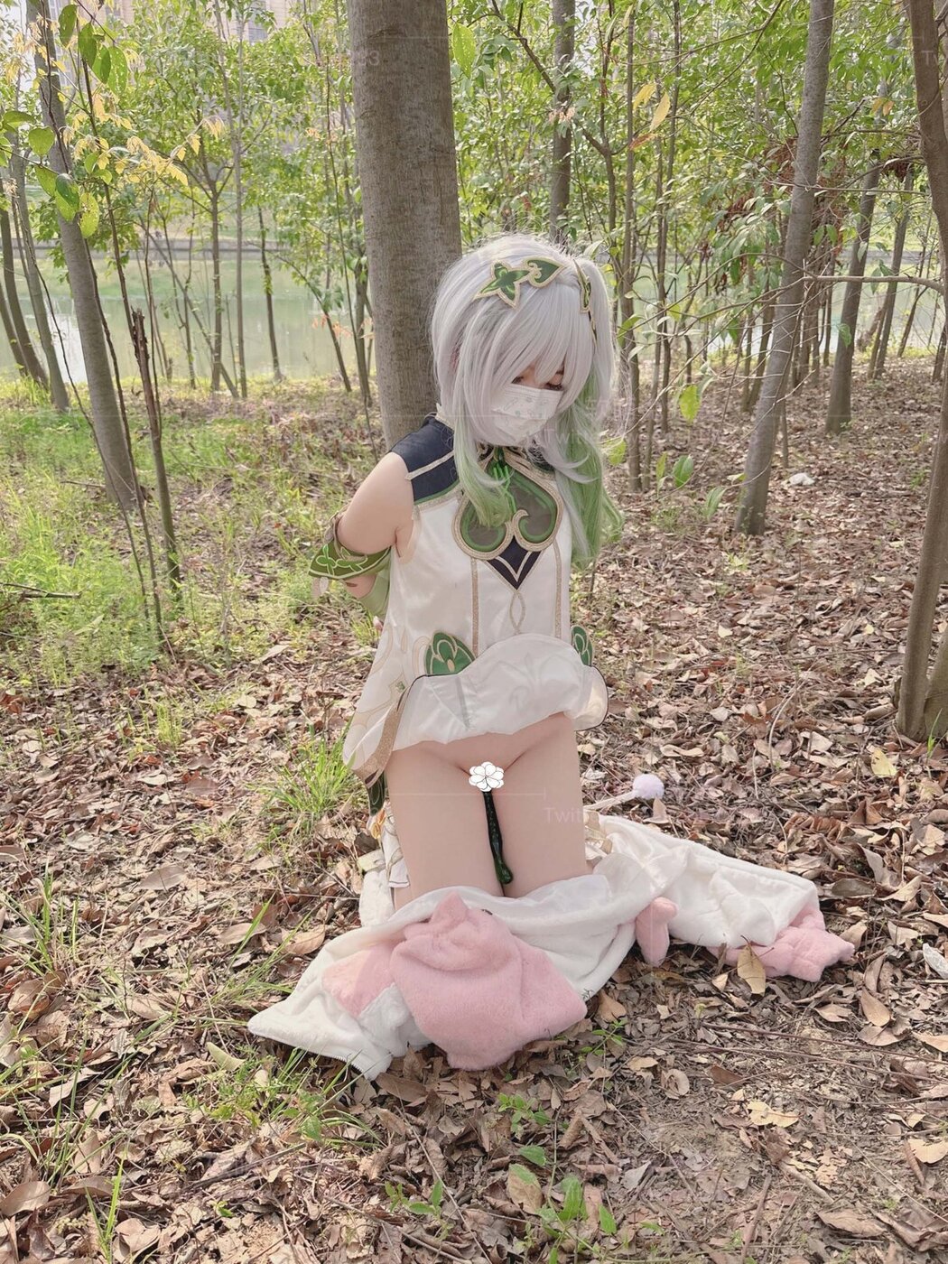 Coser@软萌兔兔酱 – COS草神纳西妲 水晶棒玩弄娇嫩菊花小骚穴 水嫩一线天白虎嫩B