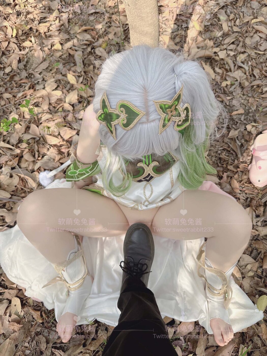 Coser@软萌兔兔酱 – COS草神纳西妲 水晶棒玩弄娇嫩菊花小骚穴 水嫩一线天白虎嫩B