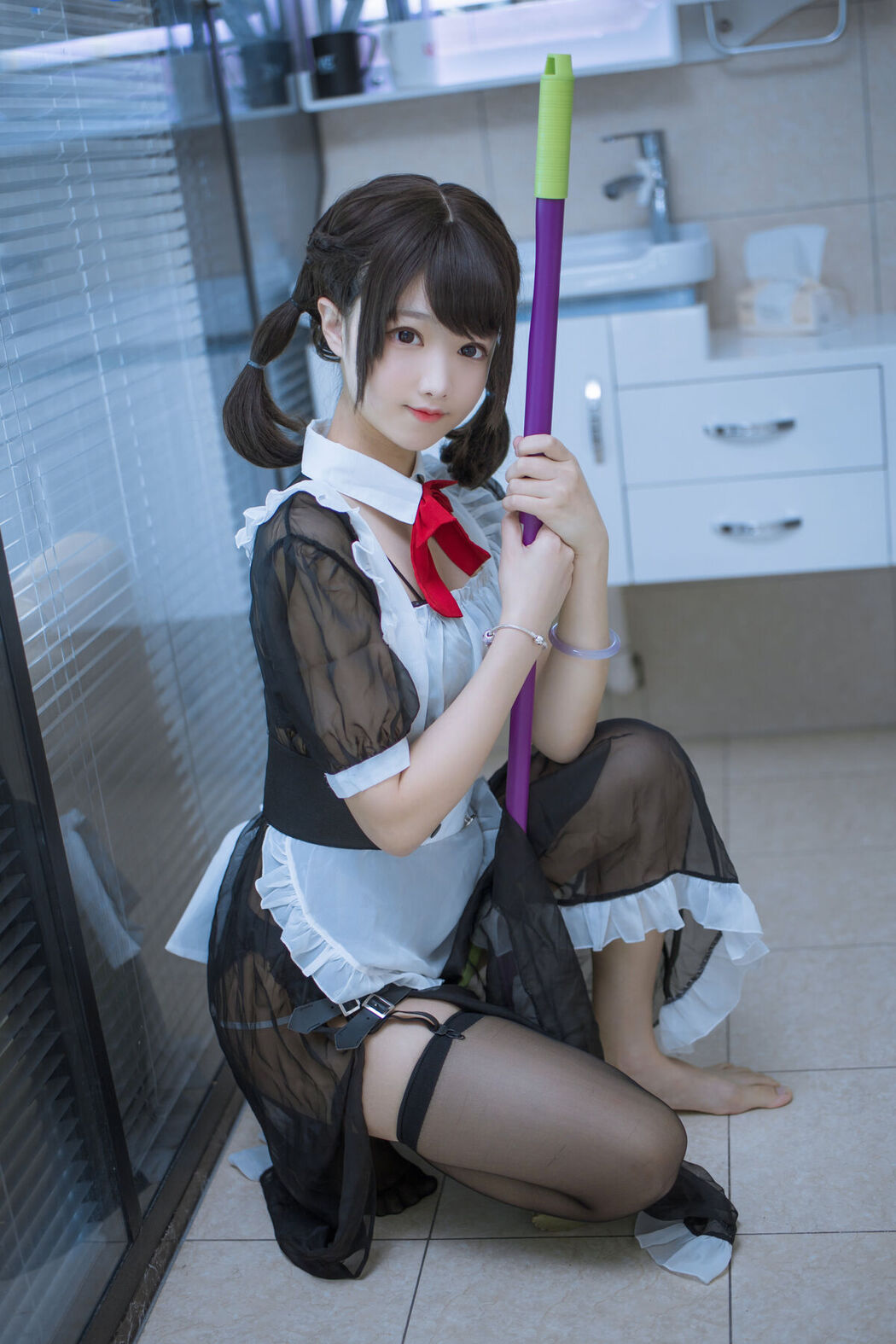 Coser@羽天shine – 黑色女仆