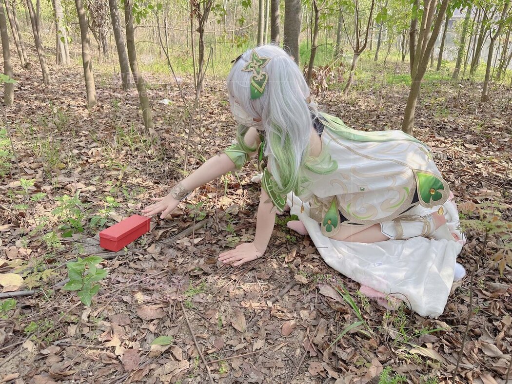 Coser@软萌兔兔酱 – COS草神纳西妲 水晶棒玩弄娇嫩菊花小骚穴 水嫩一线天白虎嫩B
