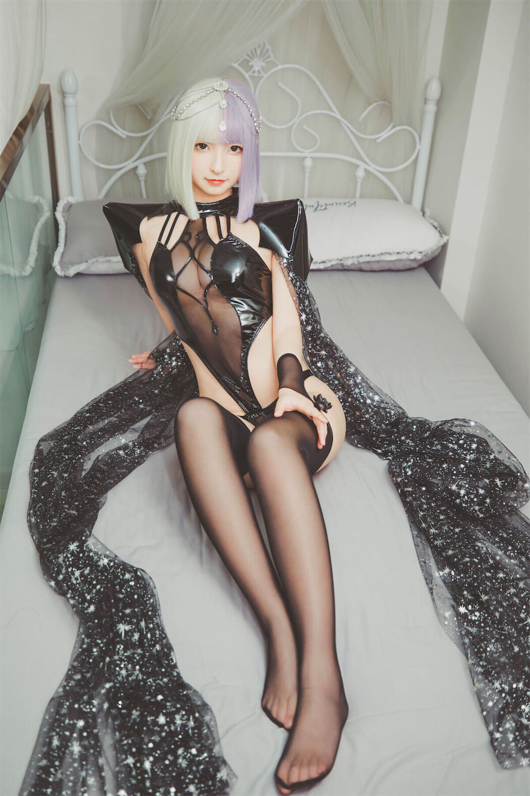 Coser@神楽坂真冬 Vol.082 绝对企画-黑白丝 柔らかい永遠 Part2