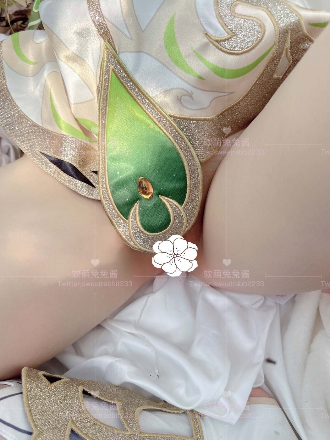 Coser@软萌兔兔酱 – COS草神纳西妲 水晶棒玩弄娇嫩菊花小骚穴 水嫩一线天白虎嫩B