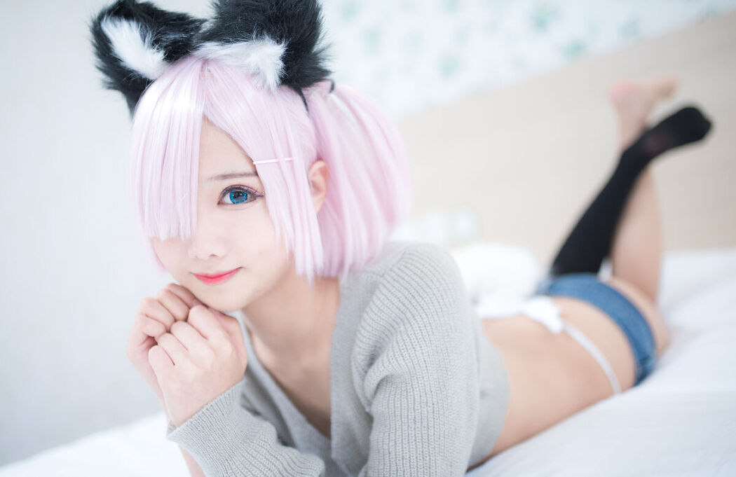 Coser@羽天shine – 猫耳超短裤