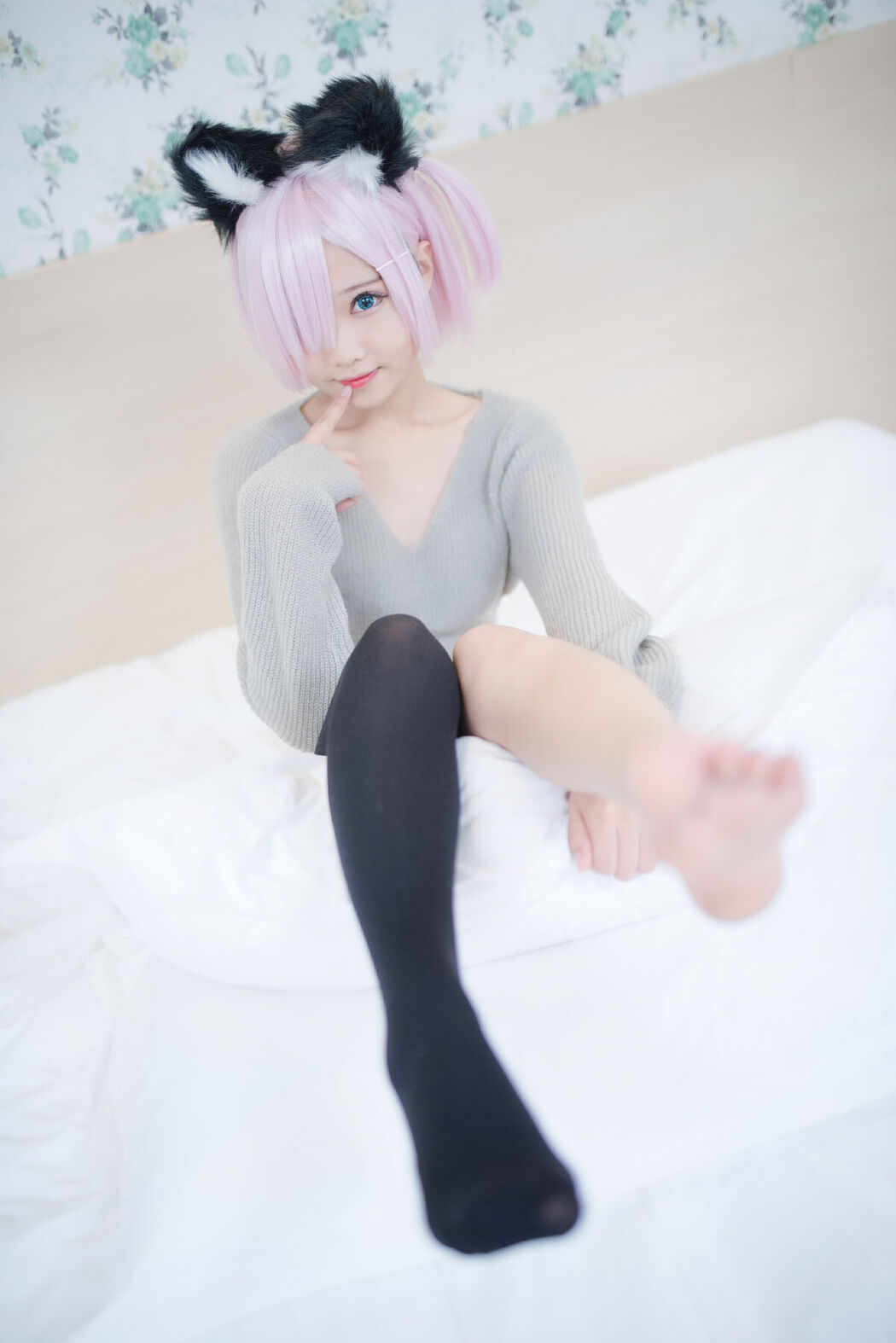 Coser@羽天shine – 猫耳超短裤