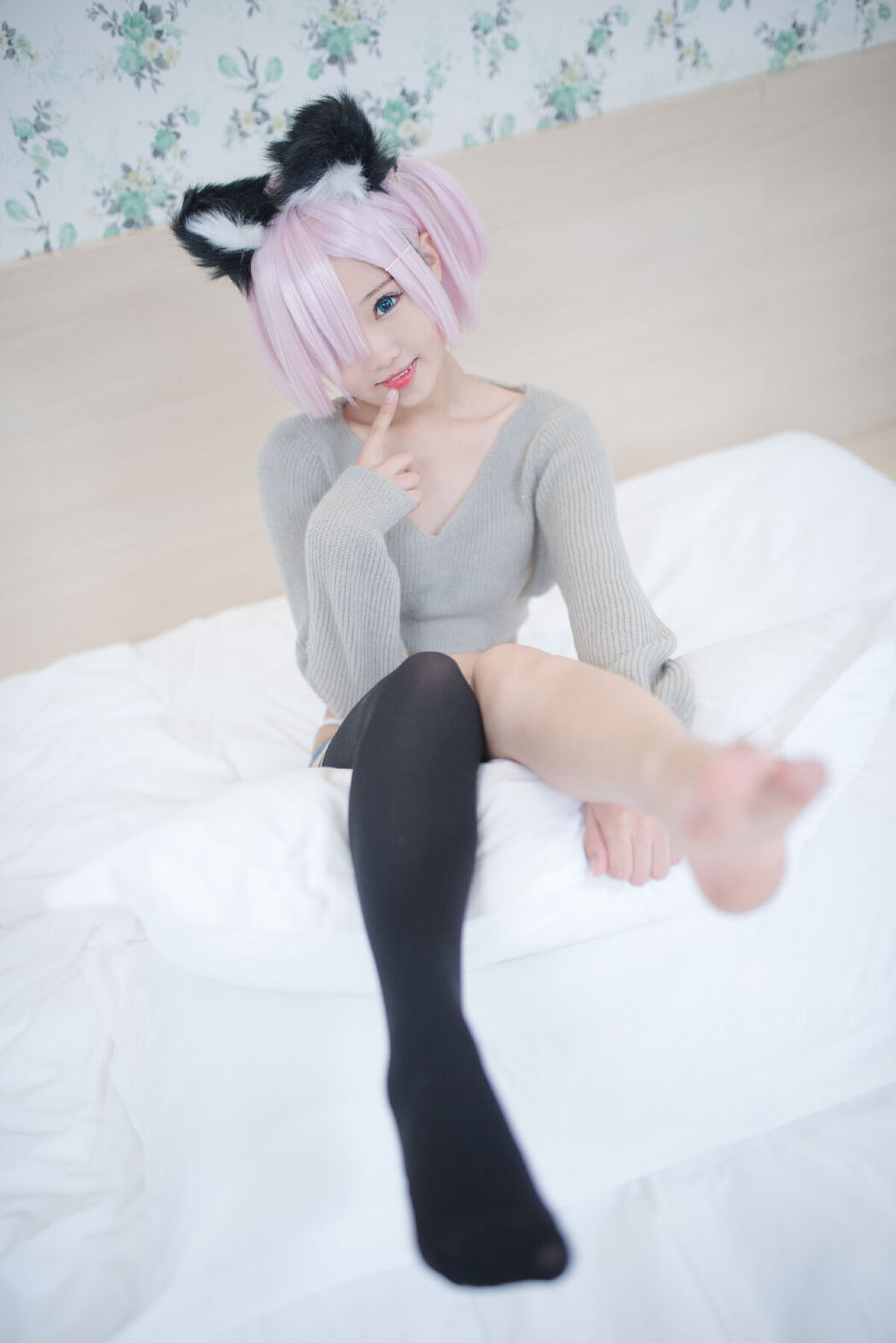 Coser@羽天shine – 猫耳超短裤