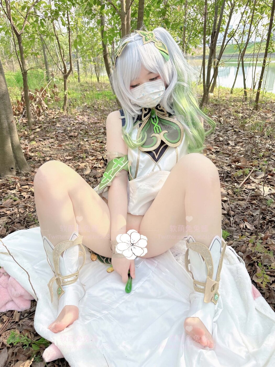 Coser@软萌兔兔酱 – COS草神纳西妲 水晶棒玩弄娇嫩菊花小骚穴 水嫩一线天白虎嫩B
