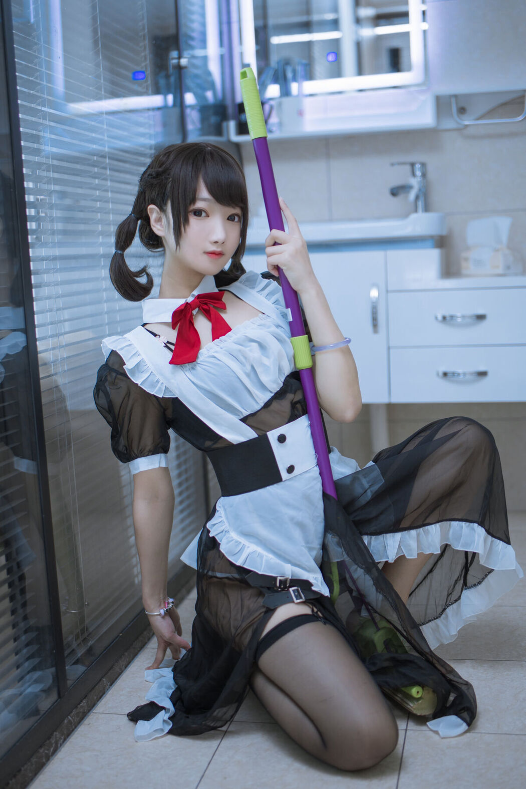 Coser@羽天shine – 黑色女仆