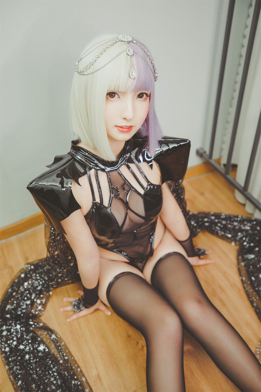Coser@神楽坂真冬 Vol.082 绝对企画-黑白丝 柔らかい永遠 Part3