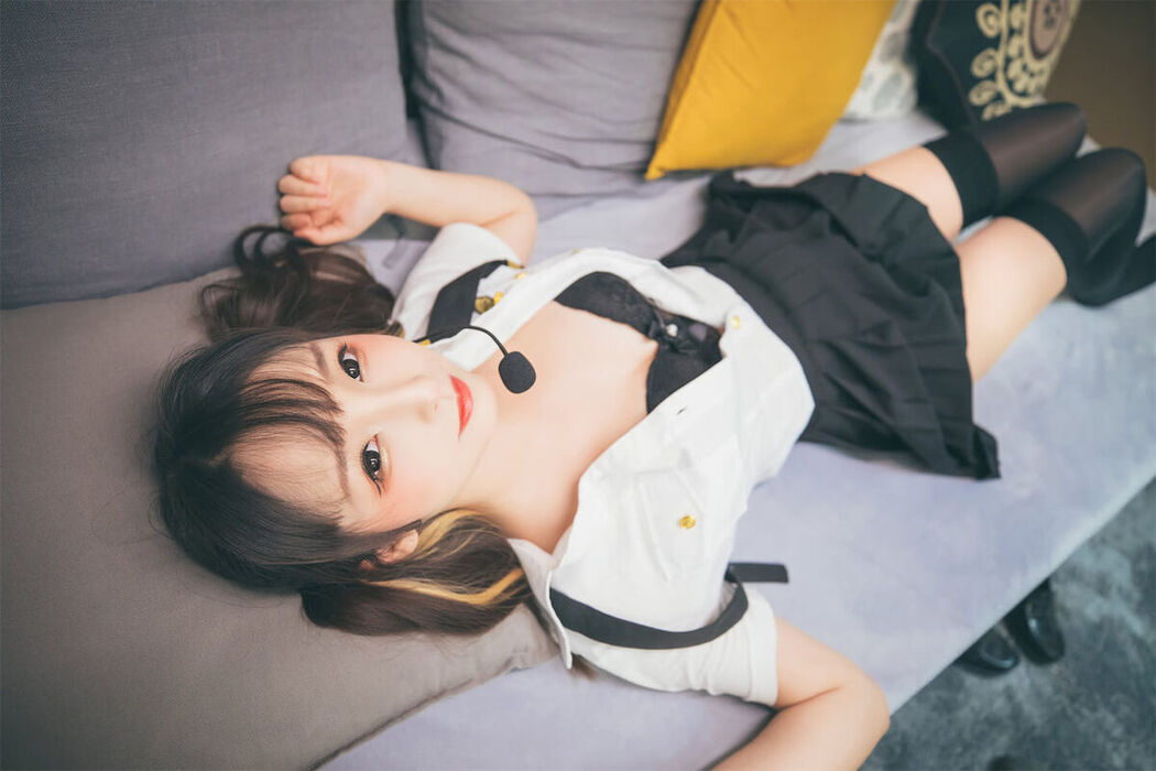 Coser@神楽坂真冬 Vol.081 绝对企画-黑丝皮衣 お帰りなさい、指揮官 Part2