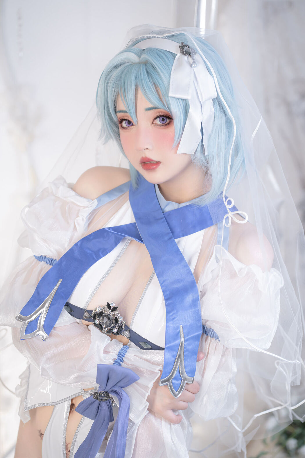 Coser@爆机少女喵小吉 Nekokoyoshi &#8211; 12月T3 双子 最强冰雪组合 Part1