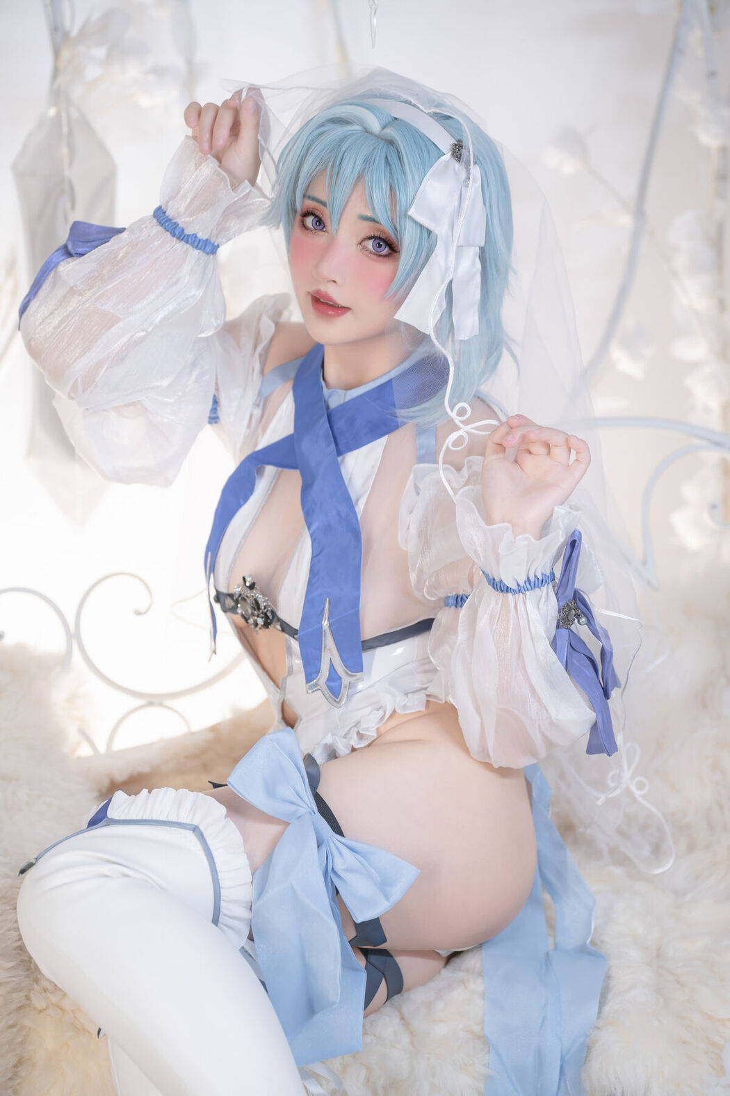 Coser@爆机少女喵小吉 Nekokoyoshi &#8211; 12月T3 双子 最强冰雪组合 Part1