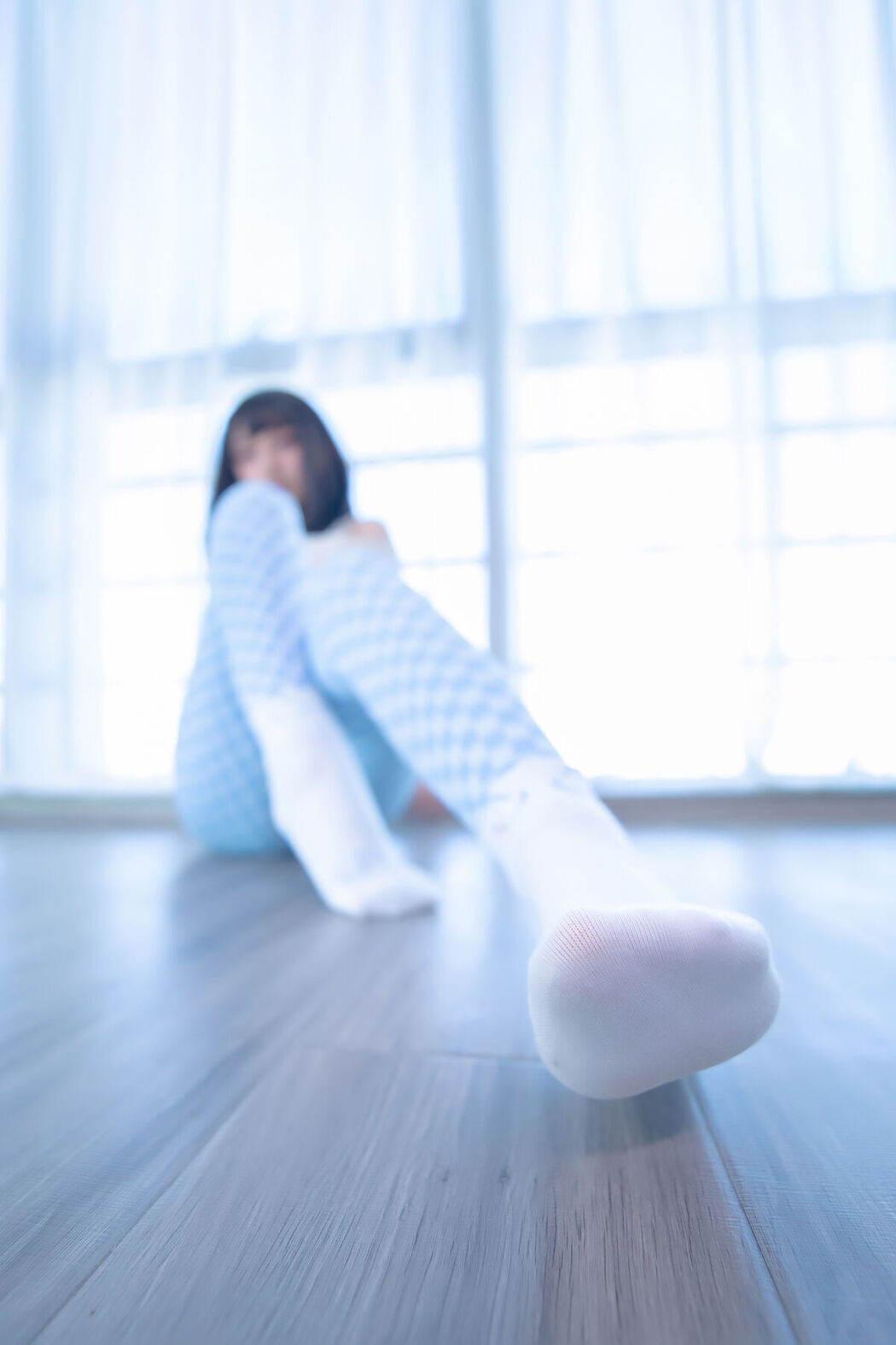 Coser@神楽坂真冬 Vol.103 蓝白格