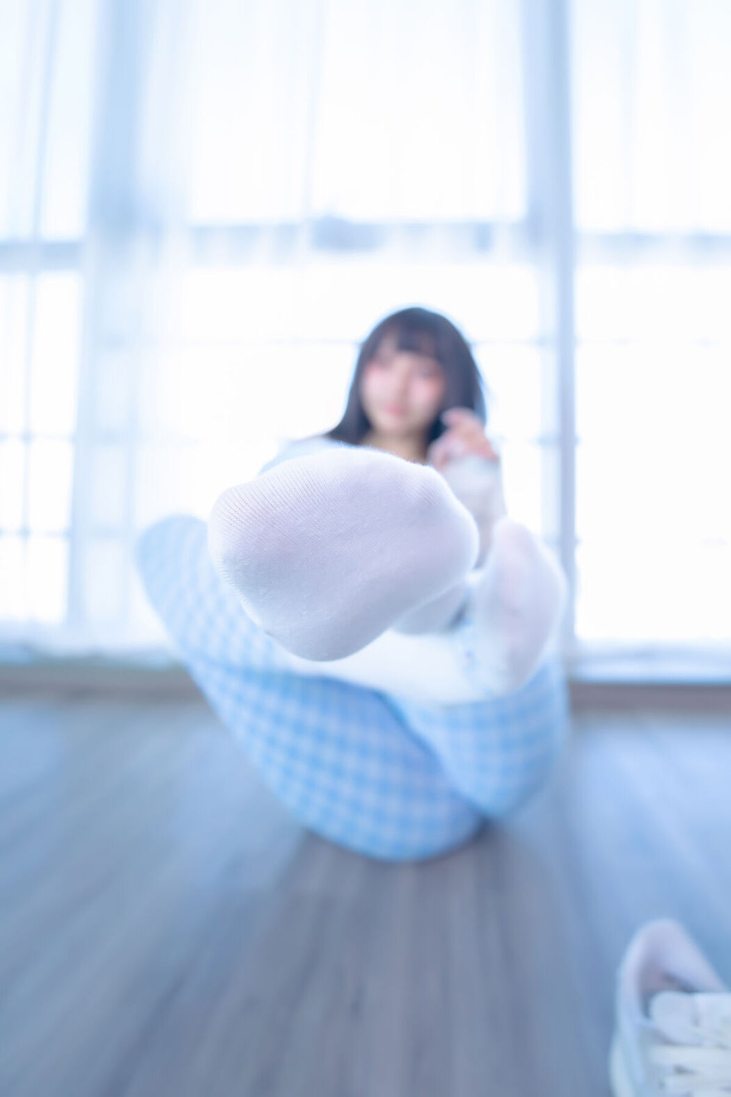 Coser@神楽坂真冬 Vol.103 蓝白格