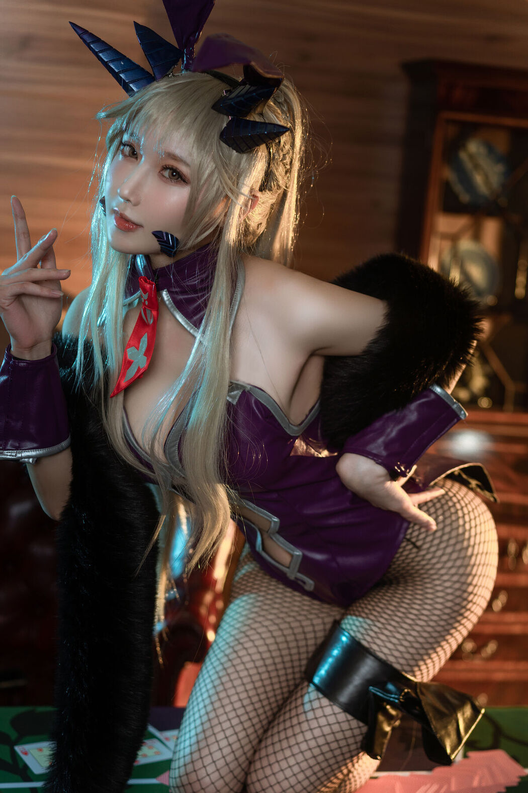 Coser@阿包也是兔娘 &#8211; 黑枪呆兔女郎