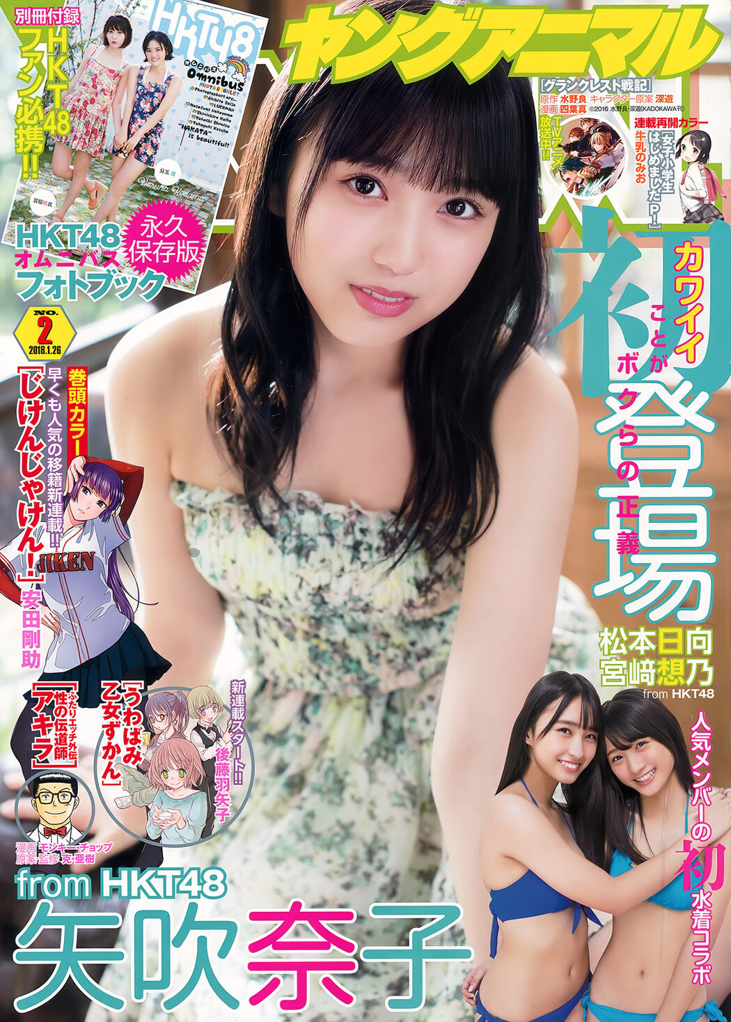 Nako Yabuki 矢吹奈子, Young Animal 2018 No.02 (ヤングアニマル 2018年2号) Cover Photo