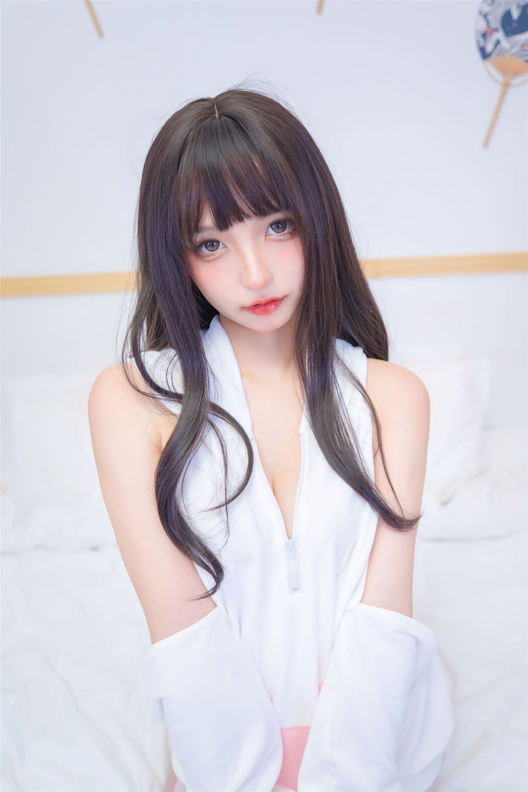 [Internet Celebrity COS] Lolita Goddess Board Mafuyu White Cat