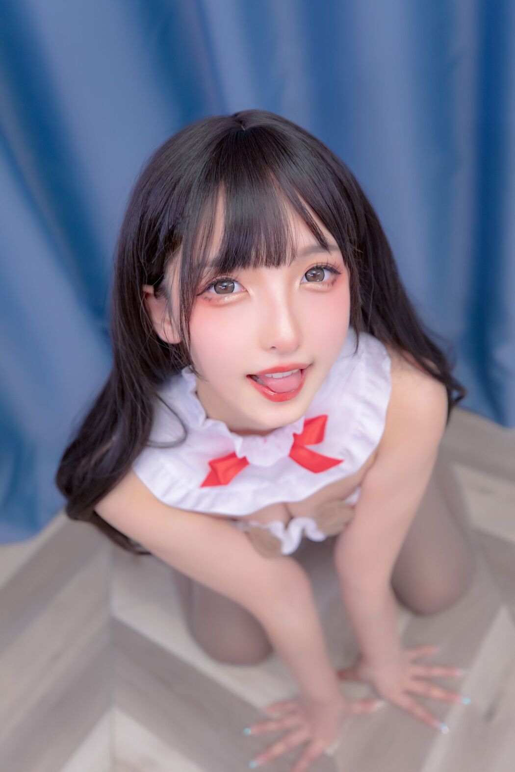 [Internet Celebrity COS] Lolita Sakura Ban Mafuyu Bear Girl