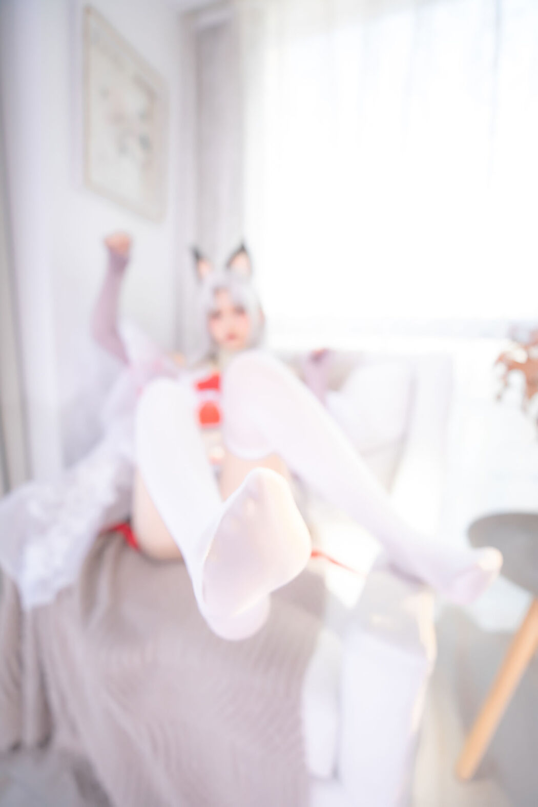 [Internet Celebrity COS] Lolita God Ban Zhendong White Silk Walnut