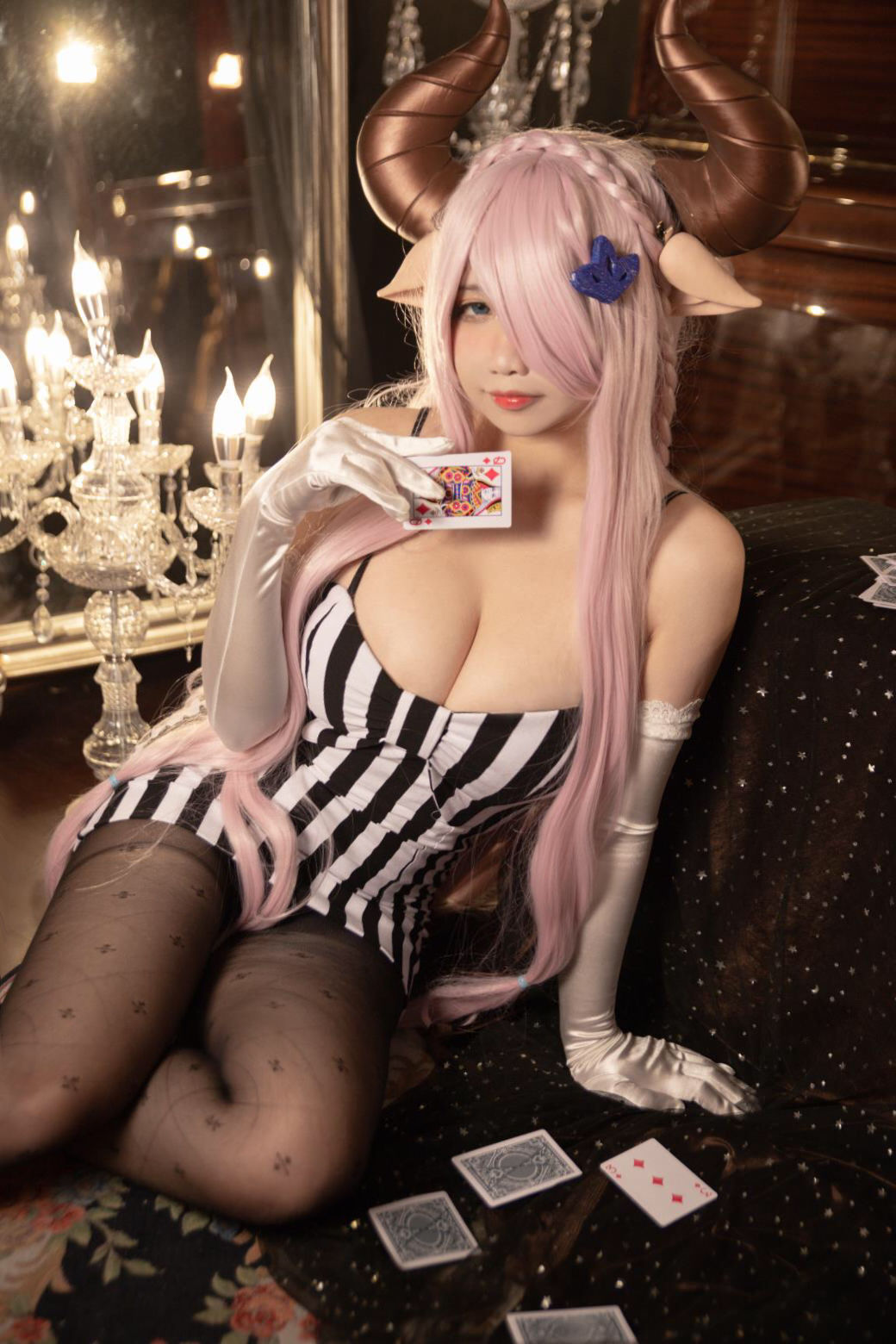 [Net Celebrity COS] Sadako Peach-Nalumea Dress
