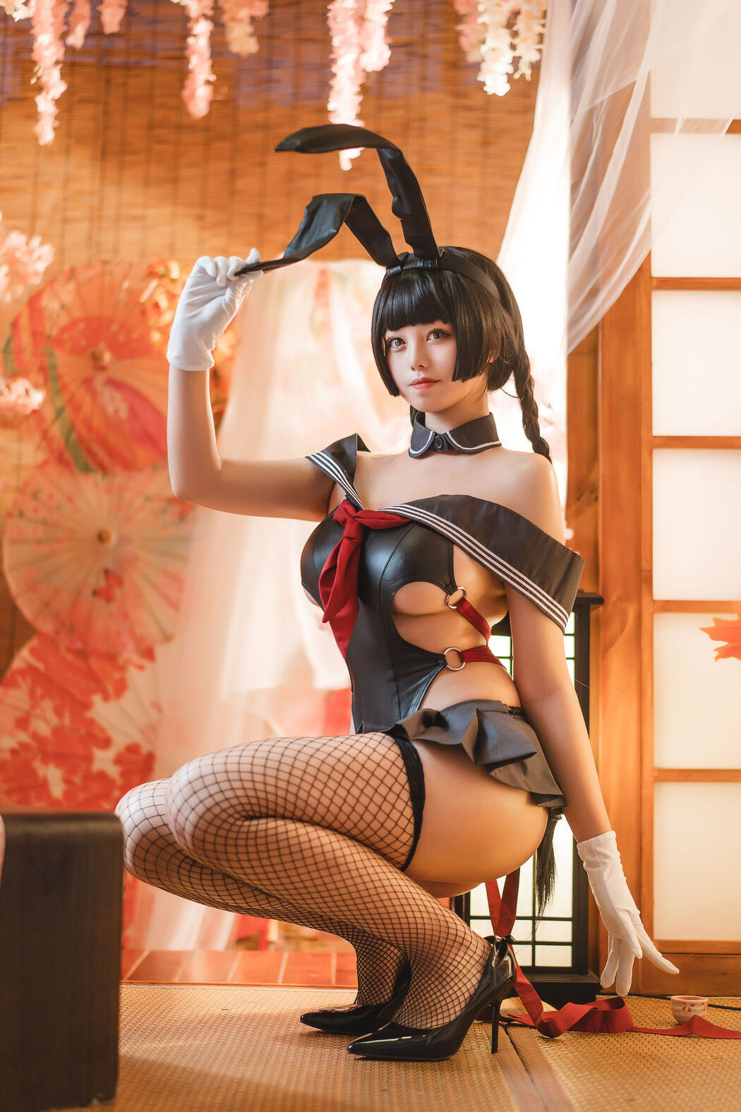 [Net Red COS] Cute Miss Sister Honey Cat Qiu - Maoyue Peach