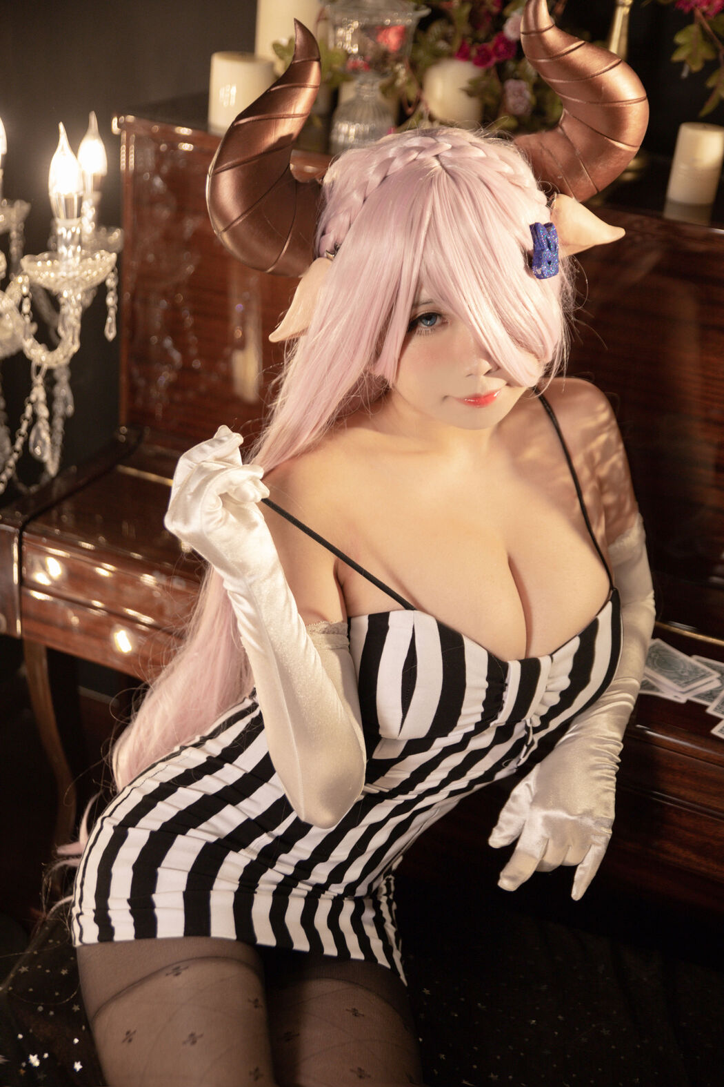 [Net Celebrity COS] Sadako Peach-Nalumea Dress