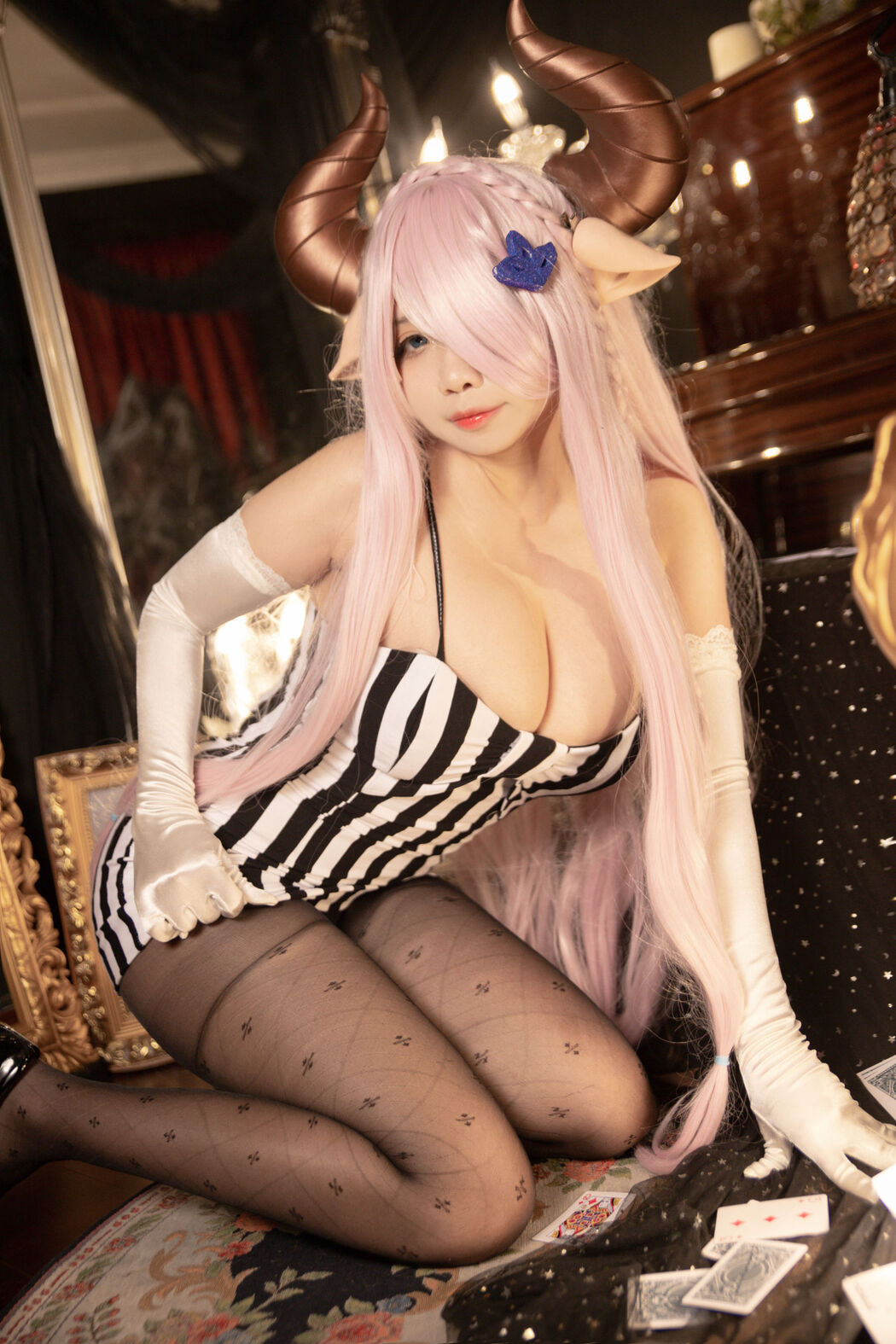 [Net Celebrity COS] Sadako Peach-Nalumea Dress