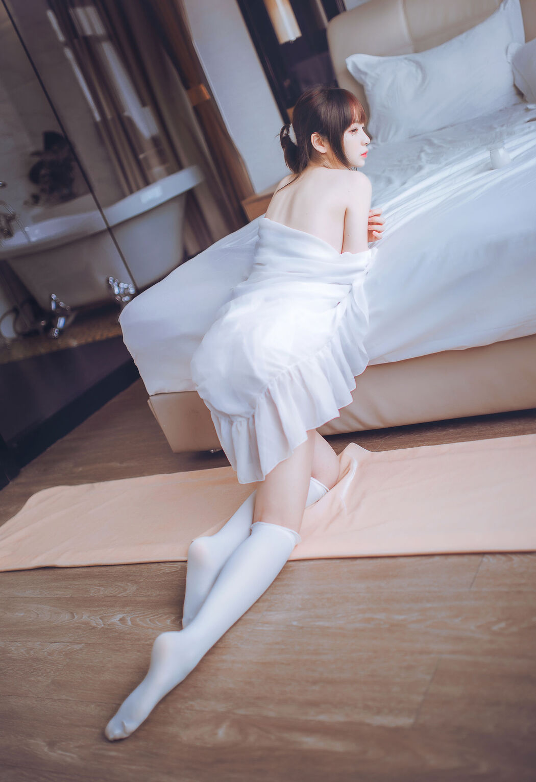 Crazy Cat ss "Pajamas and Sailor Suit in Bathroom" [Lolita COS]