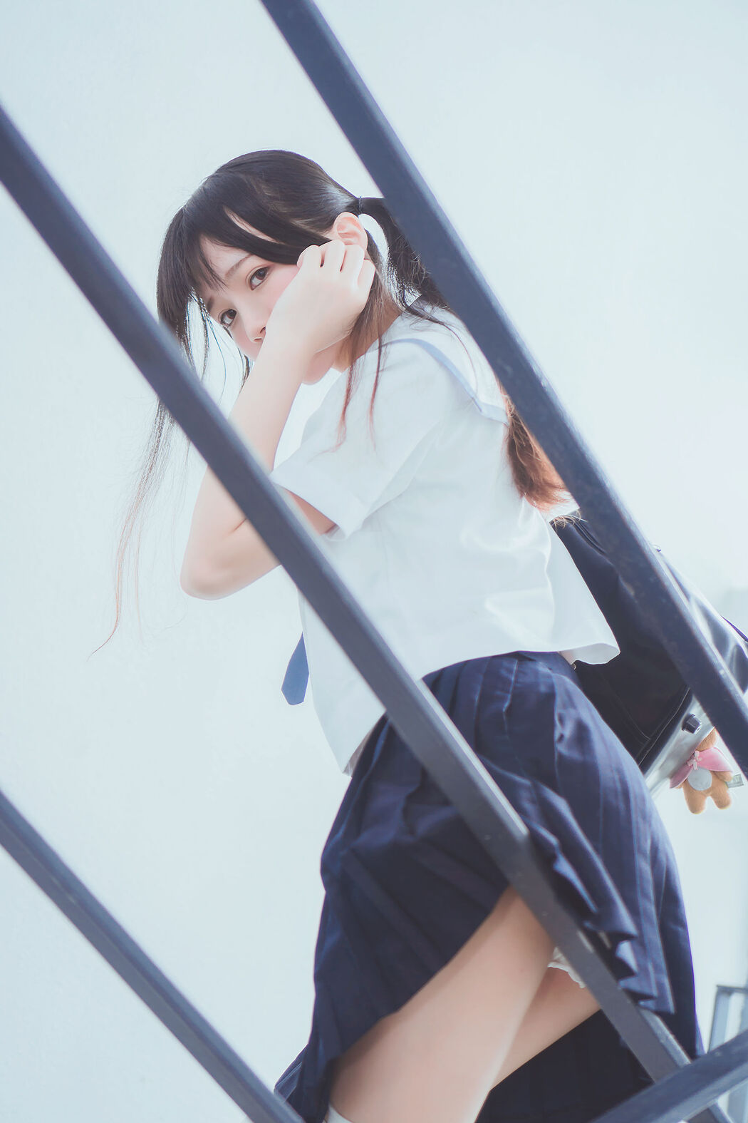 Cherry peach 《蓝 Shiramizu hand clothes》 [萝eri COS]
