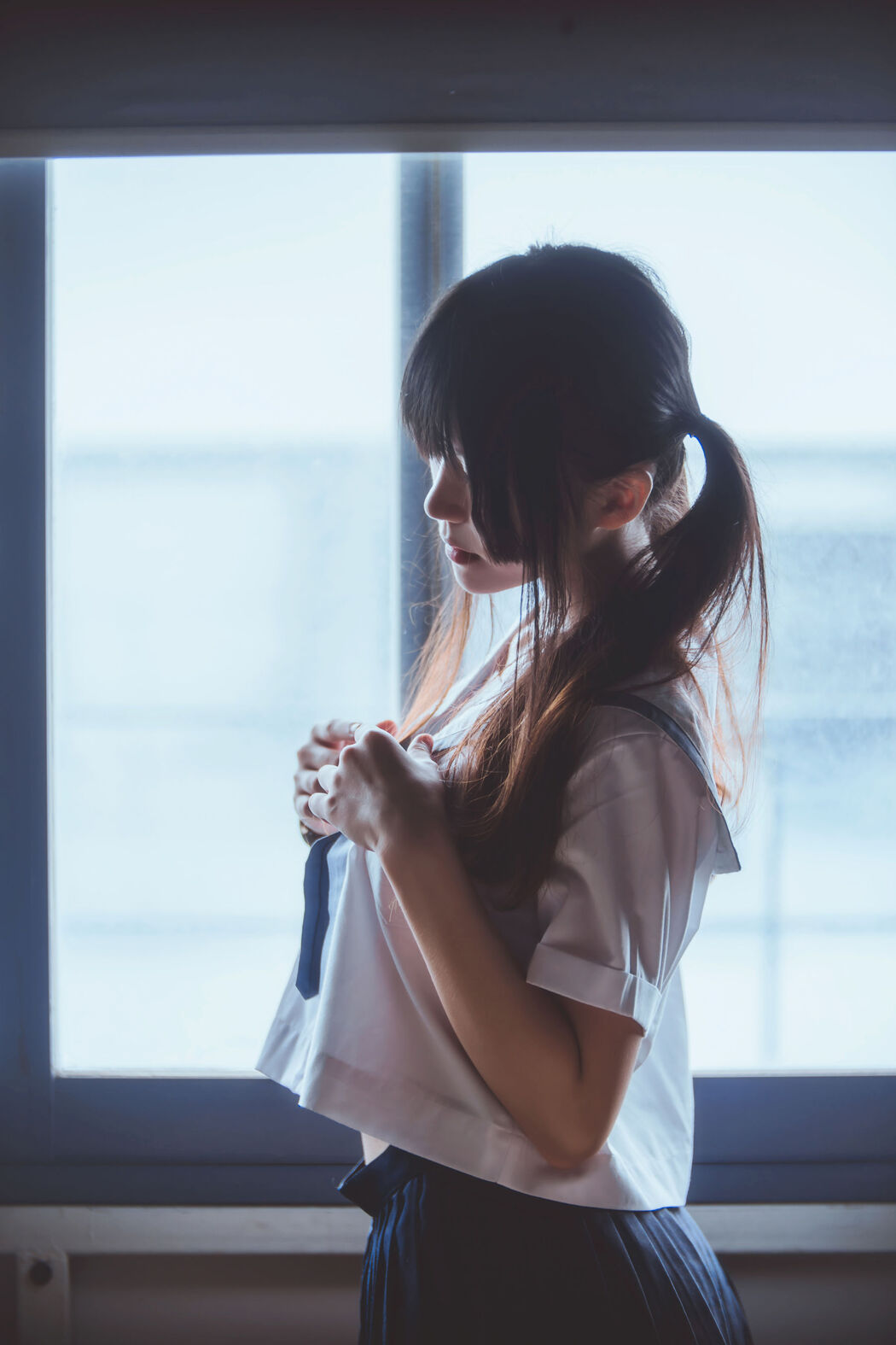 Cherry peach 《蓝 Shiramizu hand clothes》 [萝eri COS]