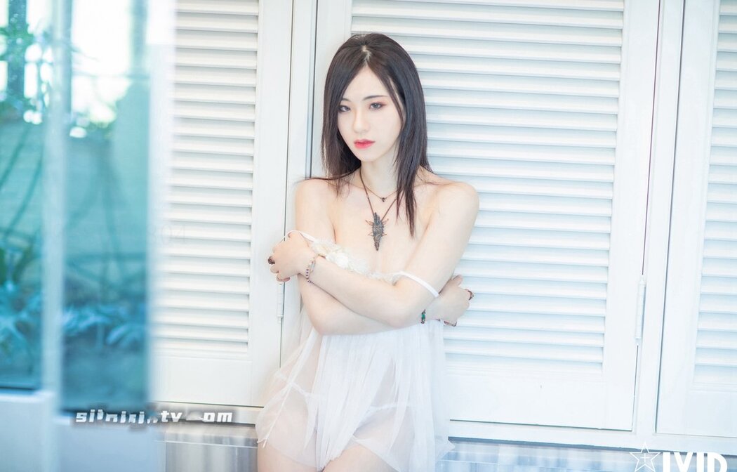 JVID A Li 阿黎 – White Lace Pajamas B