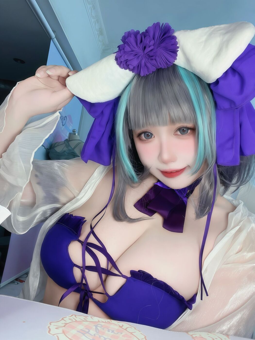 Coser@贞子蜜桃 – 碧蓝航线 柴郡泳装