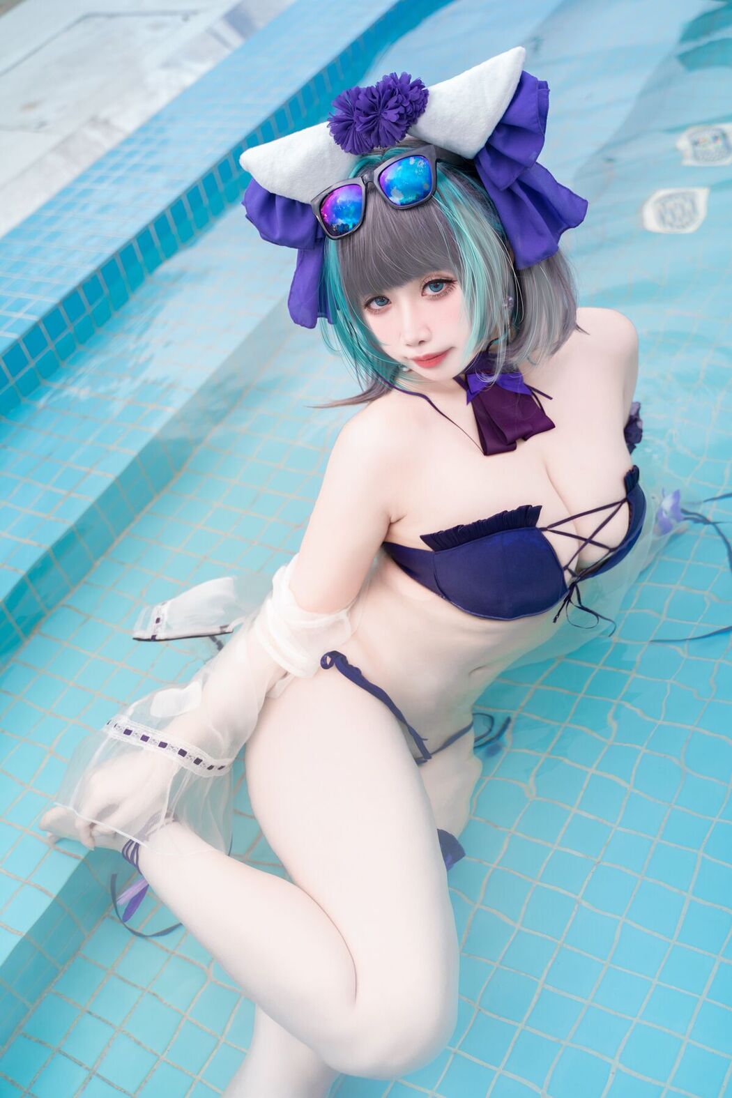 Coser@贞子蜜桃 &#8211; 碧蓝航线 柴郡泳装