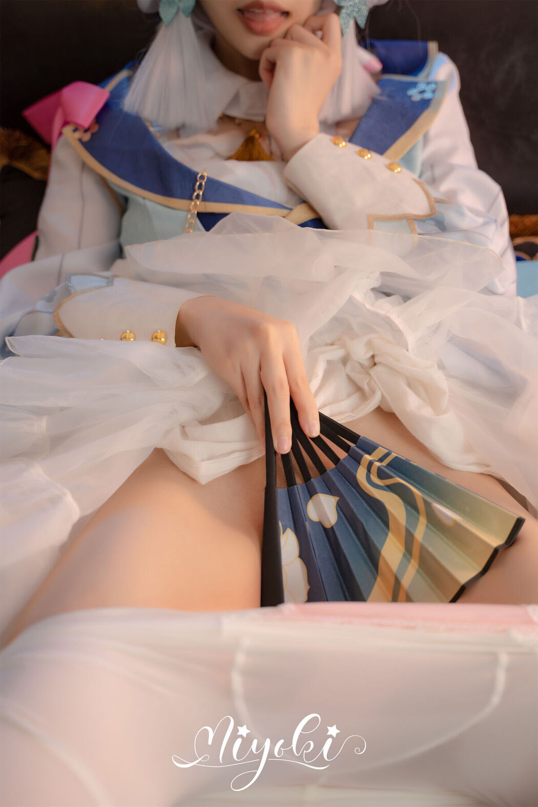 Coser@铃木美咲 Misaki Suzuki &#8211; 神里绫华 花时来信 性感美腿 少女白丝 玲珑小脚榨精 清纯反差