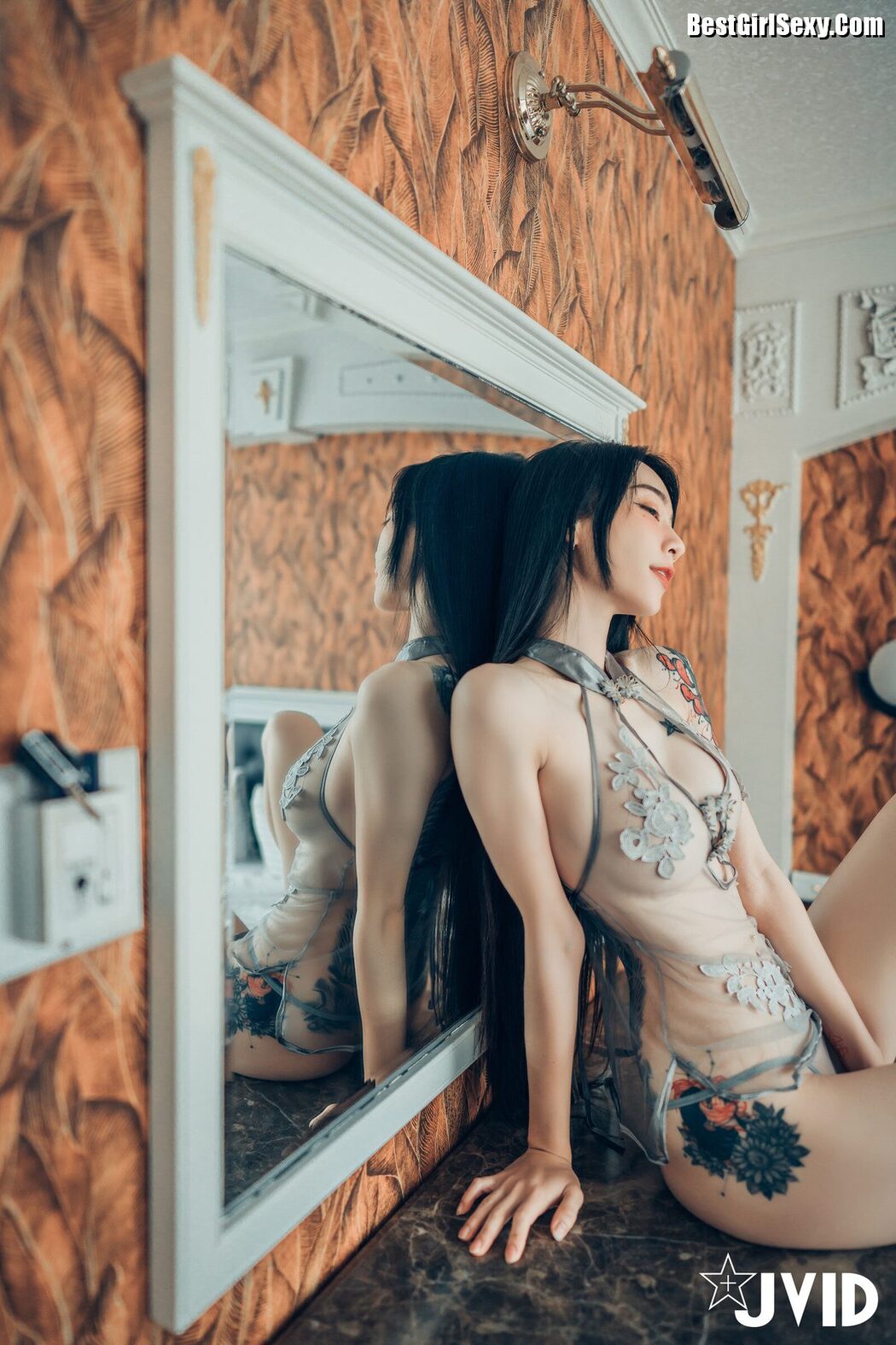 JVID Piao 飘 – Colorful Cheongsam B