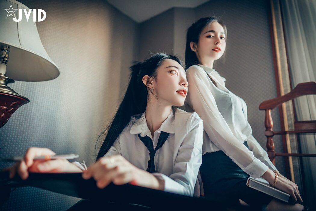 JVID Piao 飘 And Chen Chen 辰辰 – 磨豆腐口交愛撫騎乘 B