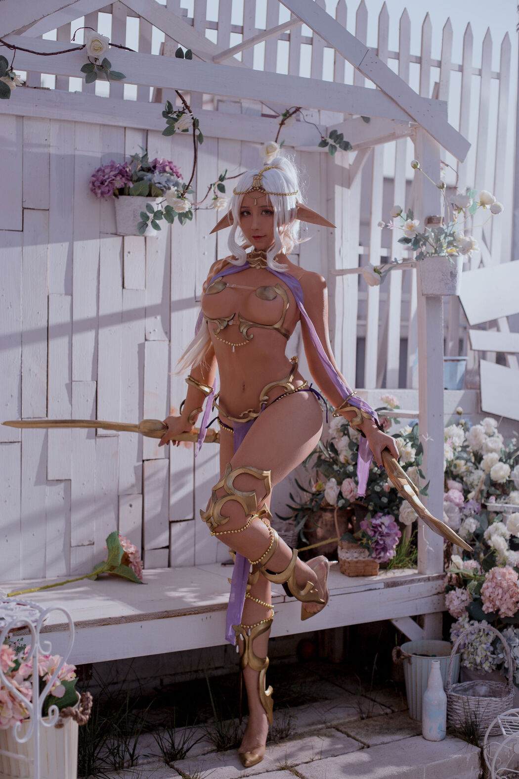 [Net Red COSER Photo] Anime blogger Jiuqu Jean - Elf Village