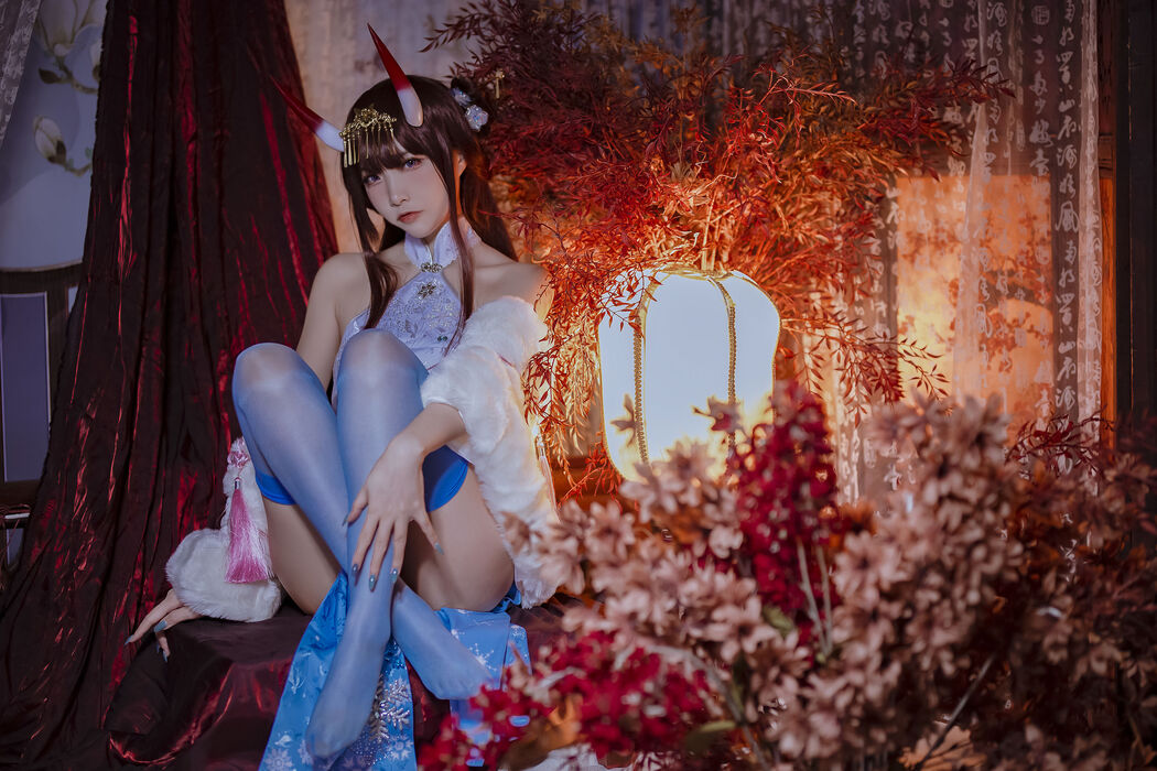 [COS Welfare] Popular Coser Nizo Nisa - Azur Lane Noshiro Cheongsam