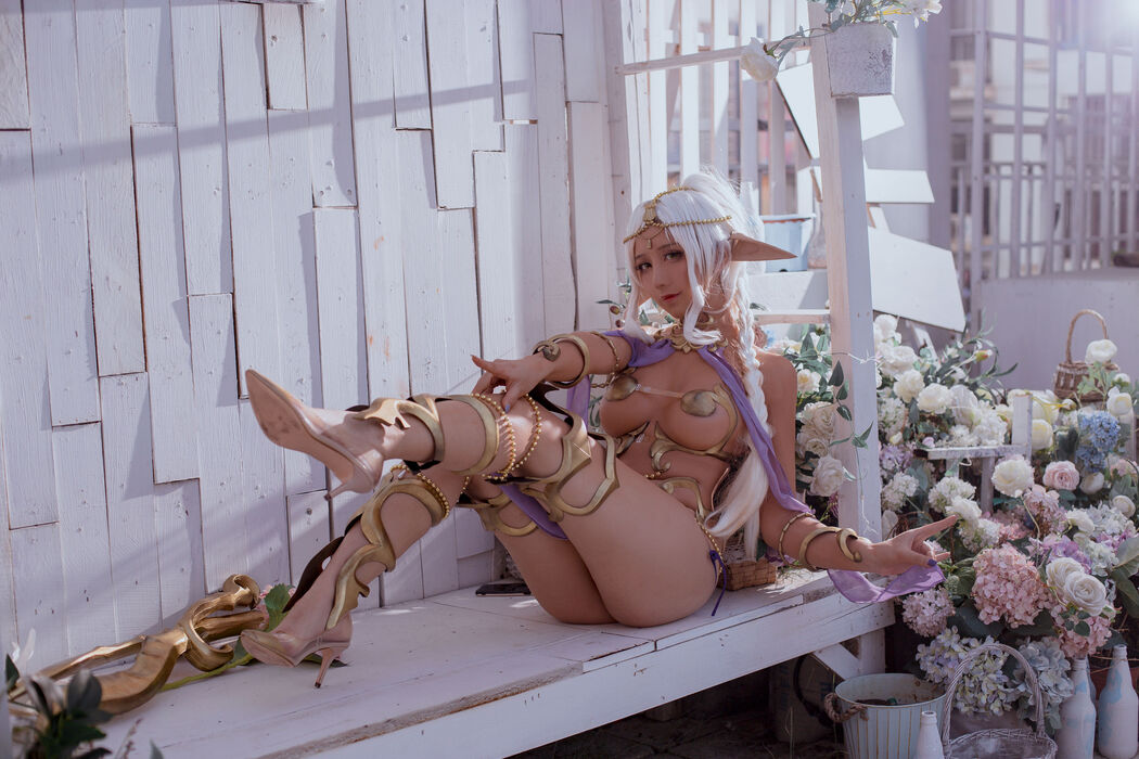 [Net Red COSER Photo] Anime blogger Jiuqu Jean - Elf Village