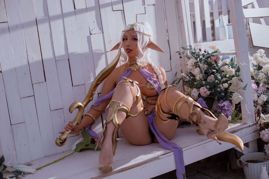 [Net Red COSER Photo] Anime blogger Jiuqu Jean - Elf Village Cover Photo