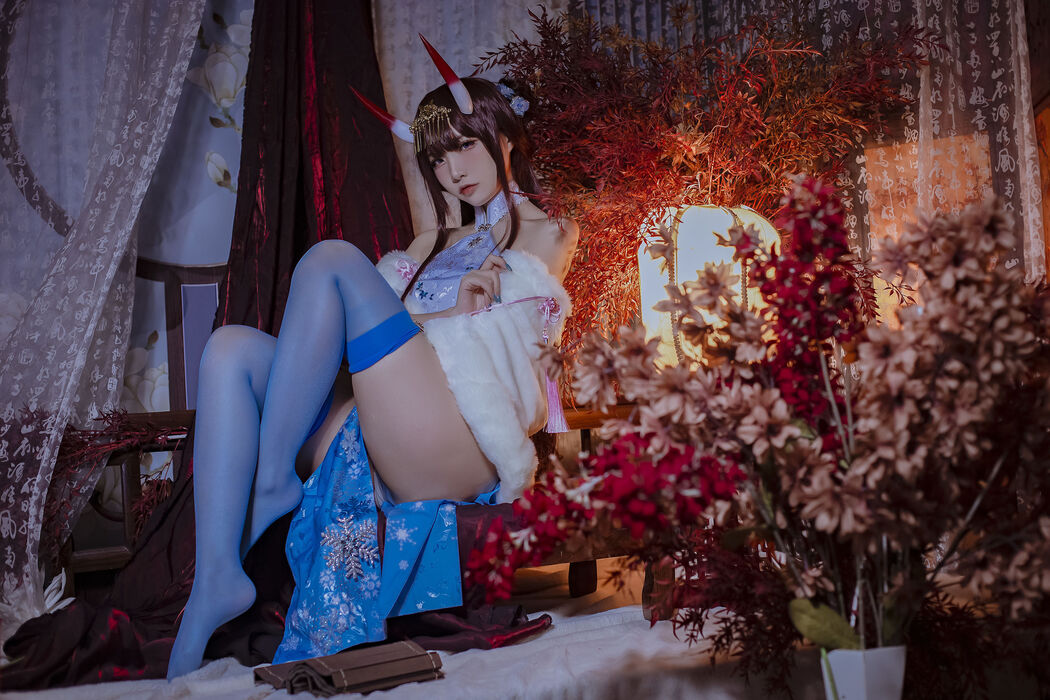 [COS Welfare] Popular Coser Nizo Nisa - Azur Lane Noshiro Cheongsam Cover Photo